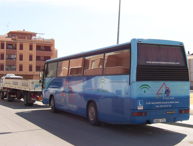 Autobús parte trasera